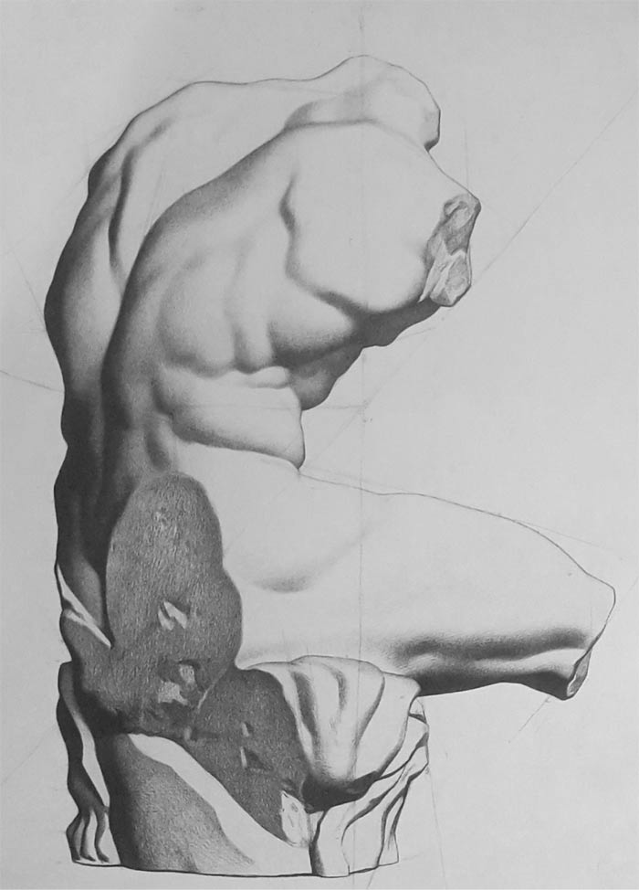 Drawings by Danielle, Anatomy Master Class student
