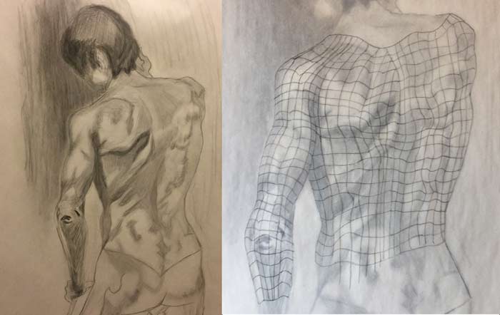 Drawing by Daniel, Anatomy Master Class student