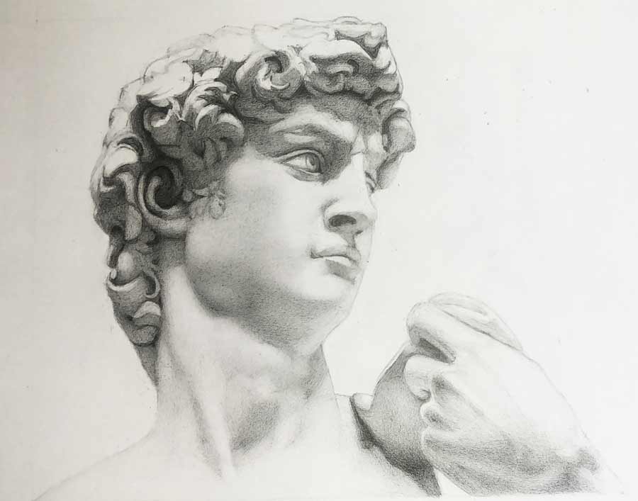 Drawing by Betty, Anatomy Master Class student