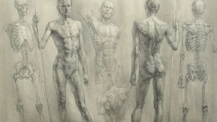 From the sketchbook of Anatomy Master Class student
