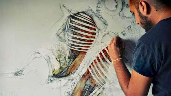 Beautiful anatomical artworks by Nunzio Paci